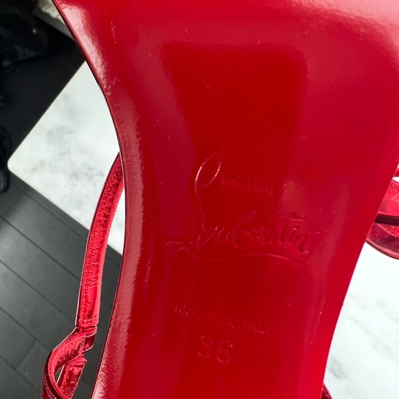 Christian Louboutin Red Sandals size: 36 - Picture 4 of 4
